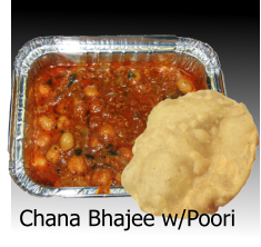 Chana Bhajee w/Poori